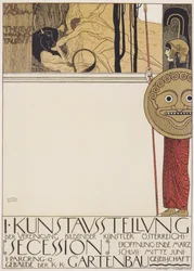 First exhibition poster of the Vienna Secession (censored version)